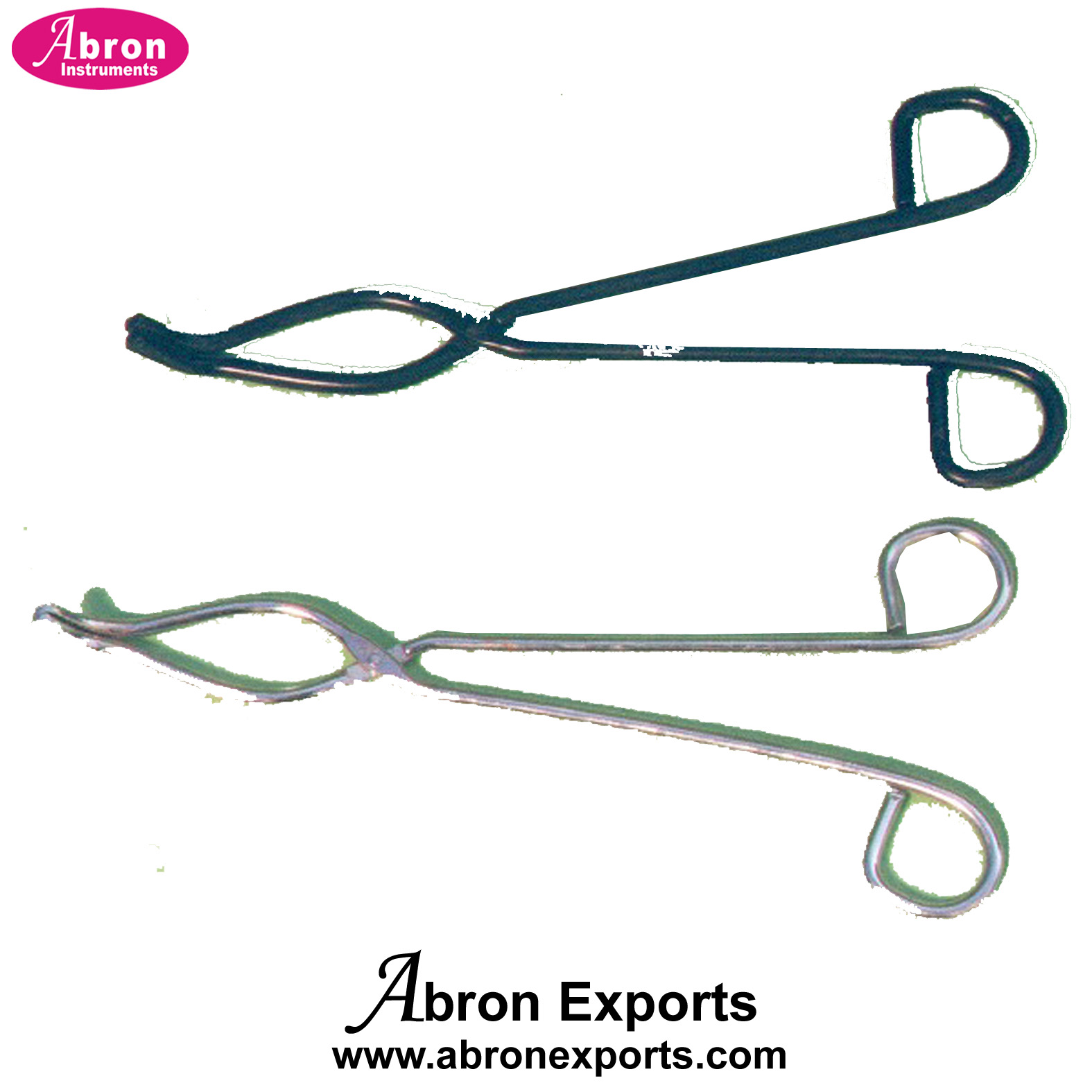 Crucible Tongs Steel 20cm 200mm 8 Inch wih 4 Inch opening NP Nickeled or Black Steel wire flat joint Jaws small medium large 10pc AC-601A8